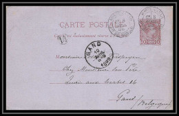 4478 Charles 3 Chr D2 Pour Gand Belgique 1888 Ttb Carte Postale Monaco Entier Postal Stationery - Ganzsachen