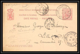 4664 Esch-sur-Alzette 1890 Carte Postale Luxembourg (luxemburg) Entier Postal Stationery - Postwaardestukken