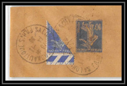 4743 Semeuse 10c + Complement Moitié De Timbre 1/2 1933 Fragment Bande Journal France Entier Postal Stationery - Bandes Pour Journaux
