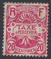 REUNION 1907 - Yvert T9* (L) - Tasse | - Timbres-taxe