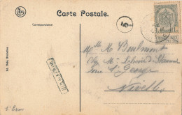 HOEGAARDEN   PENSIONNAT  LANGSTEMPEL  HOUGAERDE     2 SCANS - Linear Postmarks