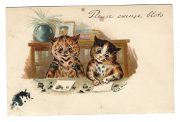 ***  1  X  LOUIS  WAIN  ***   -   Please Excuse Blots   -   ZIE / VOIR / SEE SCAN'S - Wain, Louis