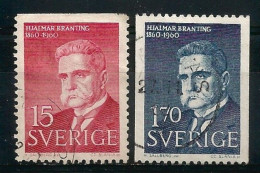 Sweden 1960 H. Branting Y.T. 456a/457 (0) - Used Stamps