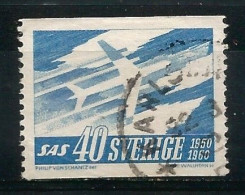Sweden 1960 SAS 10th Anniv. Y.T. 458 (0) - Used Stamps