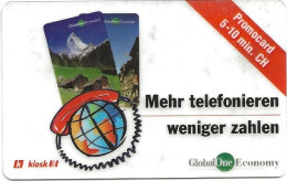 Switzerland: Prepaid GlobalOne - Promocard - Schweiz