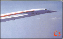 0254/ Télécarte (phone Card) Concorde Grande Bretagne Great Britain Tirage 250 - Aviones