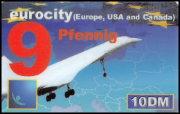 0261/ Télécarte (phone Card) Concorde Allemagne Germany - Aviones