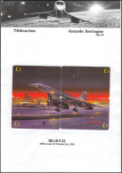 0272/ 4 Télécartes (phone Card) Concorde Grande Bretagne Great Britain Tirage 250 - Aviones