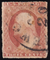 Estados Unidos, 1851-56, Scott. 10,  3 ¢  Org. Browm. - Used Stamps