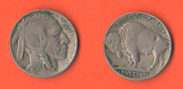 America 5 Cents 1936 Buffalo USA Five Cents America Nickel Coin   XXX - 1913-1938: Buffalo