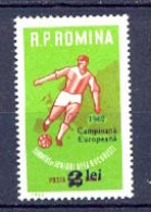 Roumanie (Romania) MNH ** -011 N° 1829 - Football (Soccer) (soccer) Championnat D'europe 1962 - Championnat D'Europe (UEFA)
