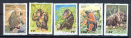 Bénin ** MNH 043 Michel N° 638/642 Singes (monkeys) Série Complète  - Apen