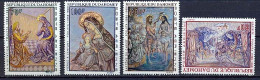 Dahomey ** MNH 25 - Poste Aérienne Y&t N° 93 / 96 Tableau (tableaux Painting) PEINTURES ReligieuseDE FOUGITA COTE 8.30 - Religión