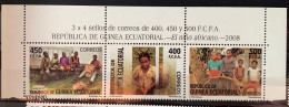 Equatorial Guinea 2008, Children, MNH Stamps Strip - Guinea Ecuatorial