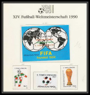 044 Football (Soccer) Italia 90 Neuf ** MNH - Sao Tomé-et-Principe (and) Sth 1080/82 + BLOC 186A - 1990 – Italia