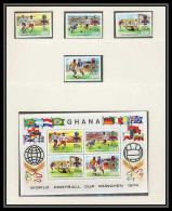 227 Football (Soccer) Allemagne 1974 Munich - Neuf ** MNH - Ghana Mi. 581-584 A Overprinted  - 1974 – West Germany