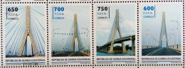 Equatorial Guinea 2014, Architecture - Bolondo Bridge, MNH Stamps Strip - Guinea Ecuatorial