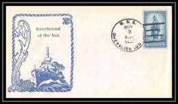 435 USA 1955 Us Navy USS Chevalier (DD-805) Lettre Navale Cover Bateau Sip Boat  - Storia Postale