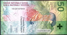 SUISSE/SWITZERLAND * 50 Francs * Le Vent * 2015 * Etat/Grade NEUF/UNC - Suiza