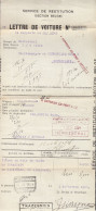Service De Restitution (Section Belge) Lettre De Voiture Van Herbesthal Transport Naar Trazegnies - Dokumente & Fragmente