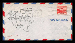 0981 Lettre USA Aviation Premier Vol Airmail Cover First Flight Aeroplane 1948 EL PASO Am 64 - 2c. 1941-1960 Briefe U. Dokumente