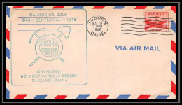 0984 Lettre USA Aviation Premier Vol Airmail Cover First Flight Aeroplane 1948 Auburn (Alabama) Centennial - 2c. 1941-1960 Briefe U. Dokumente