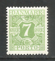 Denmark 1921 Year Mint Stamp - Postage Due