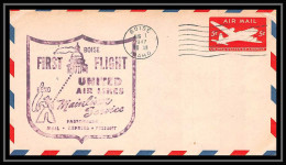 0993 Lettre USA Aviation Premier Vol Airmail Cover First Flight Aeroplane 1947 Boise, Idah Mainliner Service - 2c. 1941-1960 Briefe U. Dokumente