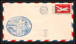 0998 Lettre USA Aviation Premier Vol Airmail Cover First Flight Aeroplane 1947 FAM 30 Honolulu Hawaii - 2c. 1941-1960 Briefe U. Dokumente