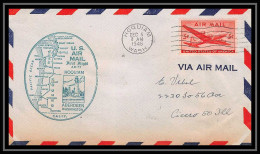 0999a Lettre USA Aviation Premier Vol Airmail Cover First Flight Aeroplane 1946 Hoquiam (Washington) AM 77 - 2c. 1941-1960 Briefe U. Dokumente