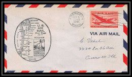 0999b Lettre USA Aviation Premier Vol Airmail Cover First Flight Aeroplane Astoria (Oregon) AM 77 - 2c. 1941-1960 Briefe U. Dokumente