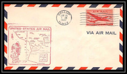 1003 Lettre USA Aviation Premier Vol Airmail Cover First Flight Aeroplane 1947 AM 73 Gallup, New Mexico - 2c. 1941-1960 Briefe U. Dokumente
