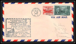 1137 Lettre USA Aviation Premier Vol Airmail Cover First Flight Aeroplane 1949 AM 79 Albany (New York) - 2c. 1941-1960 Cartas & Documentos