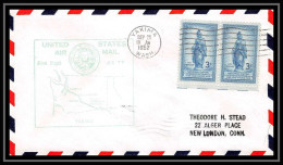 1163 Lettre USA Aviation Premier Vol Airmail Cover First Flight Aeroplane 1952 AM 77 Yakima Washington - 2c. 1941-1960 Lettres