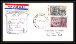 1204 Lettre USA Aviation Premier Vol Airmail Cover First Flight Aeroplane 1960 AM 77 Spokane (Washington) - 2c. 1941-1960 Covers