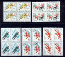 Russie (Russia Urss USSR) - 089 - N°4225 / 4229 Jeux Olympiques (olympic Games) 1976 Innsbruck - Inverno1976: Innsbruck