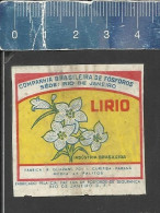 LIRIO  - OLD MATCHBOX LABEL MADE IN BRAZIL - Boites D'allumettes - Etiquettes