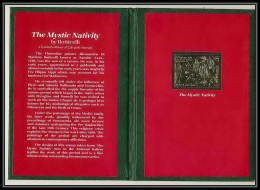 391 Staffa Scotland OR Gold Stamps 1986 Mystic Nativity Botticelli (noel Christmas) Tirage Rare - Scotland