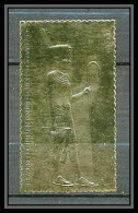 415 Staffa Scotland Egypte (Egypt UAR) Treasures Of Tutankhamun 09 OR Gold Stamps 23k Tirage 2 Brillant Neuf** Mnh - Egyptologie