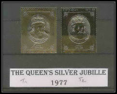464a Staffa Scotland The Queen's Silver Jubilee 1977 OR Gold Stamps Monarchy United Kingdom James 1 Type 1&2 Neuf** Mnh - Scozia