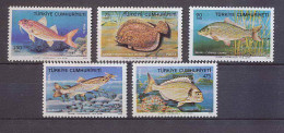 Turquie (Turkey) - 100 - N° 2138/42 Poissons (Fish Poisson Fishes) Neuf ** Mnh COTE 15 - Unused Stamps