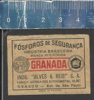 GRANADA  - OLD MATCHBOX LABEL MADE IN BRAZIL - Boites D'allumettes - Etiquettes