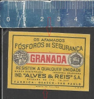 GRANADA  - OLD MATCHBOX LABEL MADE IN BRAZIL - Boites D'allumettes - Etiquettes