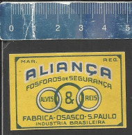 ALIANÇA  - OLD MATCHBOX LABEL MADE IN BRAZIL - Boites D'allumettes - Etiquettes