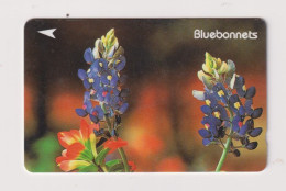 SINGAPORE - Flowers Blue Bonnets GPT Magnetic Phonecard - Singapour