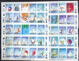 Solomon Islands (Salomon) -196 - N° 553/64 AMERICA'S CUP 50 Timbres Complet Cote 50 Euros MNH ** - Vela