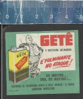 GETÊ  - OLD MATCHBOX LABEL MADE IN BRAZIL - Boites D'allumettes - Etiquettes