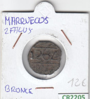 CR2205 MONEDA MARRUECOS 2 FALUS BRONCE - Other - Africa