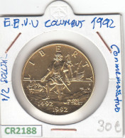 CR2188 MONEDA EEUU MEDIO DÓLAR COLUMBUS 1992 - Andere - Amerika