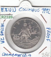 CR2189 MONEDA EEUU MEDIO DÓLAR COLUMBUS 1992 PROOF - Otros – América